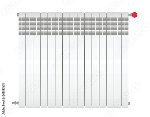 Home heating. Radiator. vector illustration