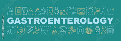 Gastroenterology word concepts banner