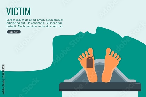 Dead Body in a Morgue with ID Tag