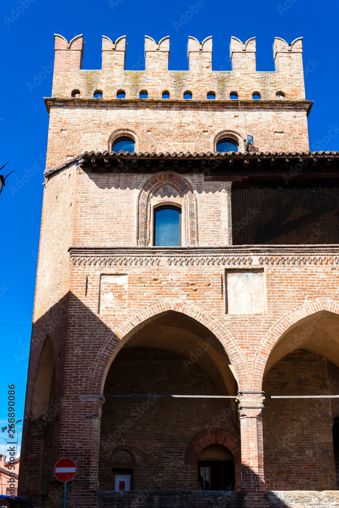 Fototapeta premium Castell Arquato in north Italy