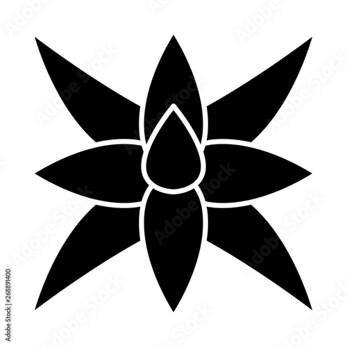 Fox tail agave glyph icon