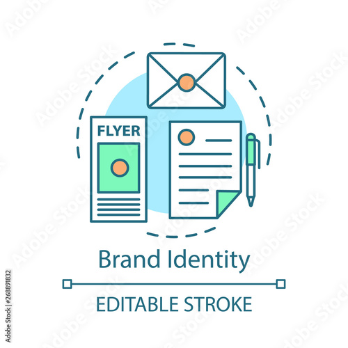 Brand identity concept icon