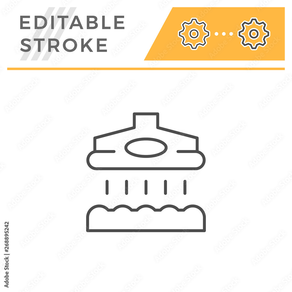Vacuum cleaner editable stroke line icon Vacuum cleaner editable stroke line icon