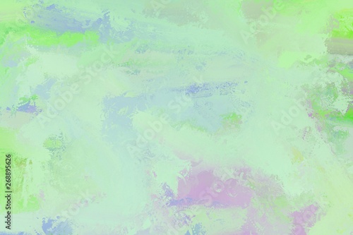 greens and violet colored background, painted art
