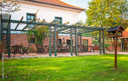 Nice hotel in autumn