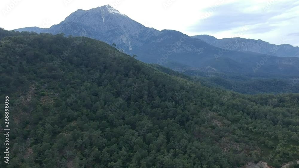 aerial view of the mountain aerial view of the mountain
