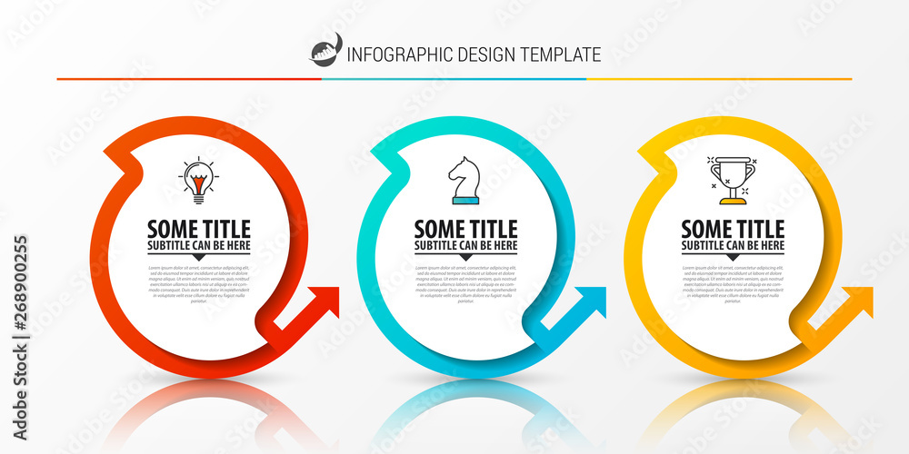 Infographic design template. Creative concept with 3 steps Infographic design template. Creative concept with 3 steps