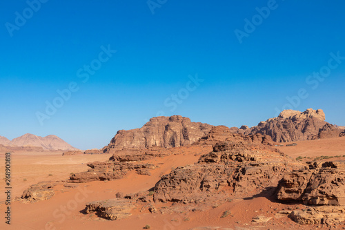 Wadi Rum Red Desert, Jordan, Middle East.