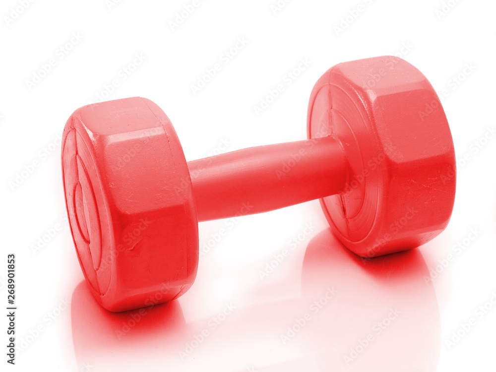 Dumbbell isolate on white background Dumbbell isolate on white background