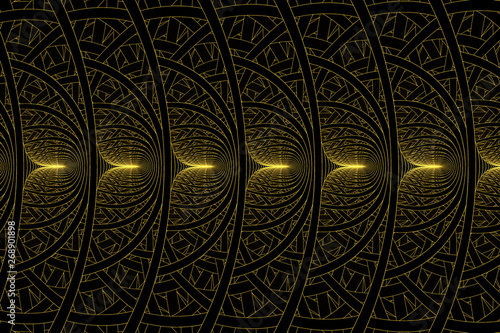 Beautiful fractal shapes illustration,