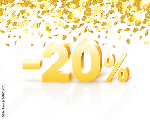 Big Discount, action with share discount percentage 20.