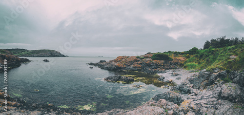Panorama seascape and rocks view from coastal side © Solidasrock