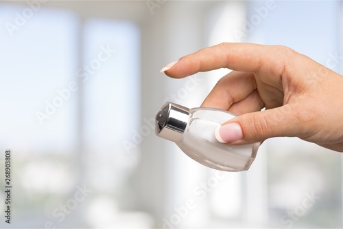Photos Close up of hand holding white salt