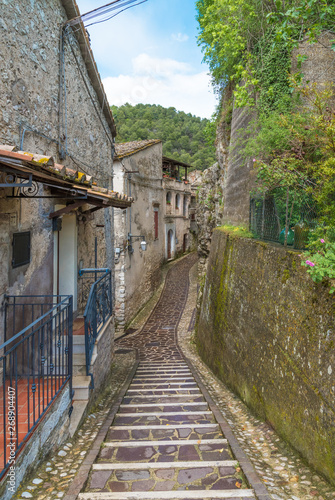 Rocchette, Torri in Sabina (Italy) - A little uninhabited medieval village in the heart of the Sabina, Lazio region, during the spring photo