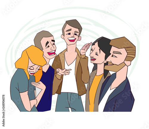 charisma concept vecor illustration good story isolated