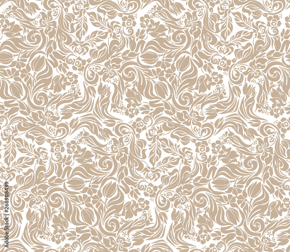 damask vector pattern simple seamless flower elegant damask vector pattern simple seamless flower elegant