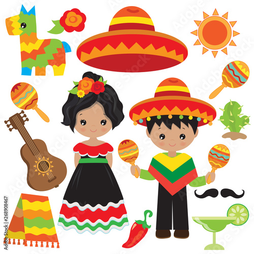 Cinco de mayo vector cartoon illustration