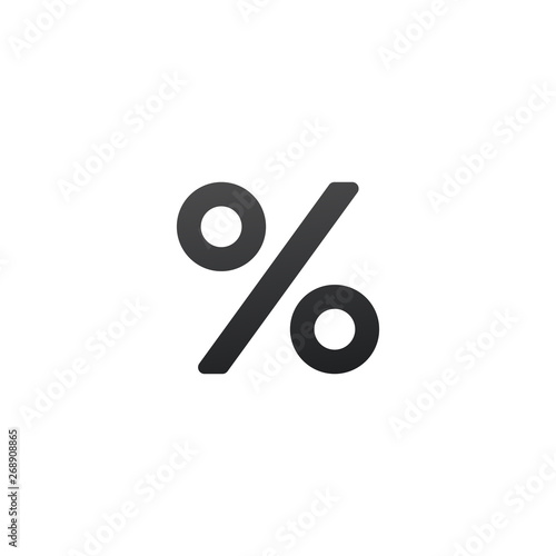 flat percent Icon, Vector i...