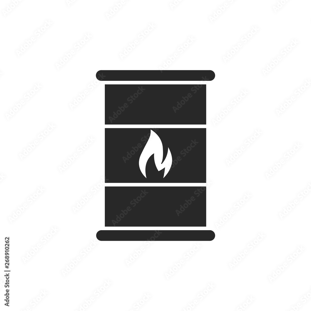 Oil barrel vector icon Oil barrel vector icon