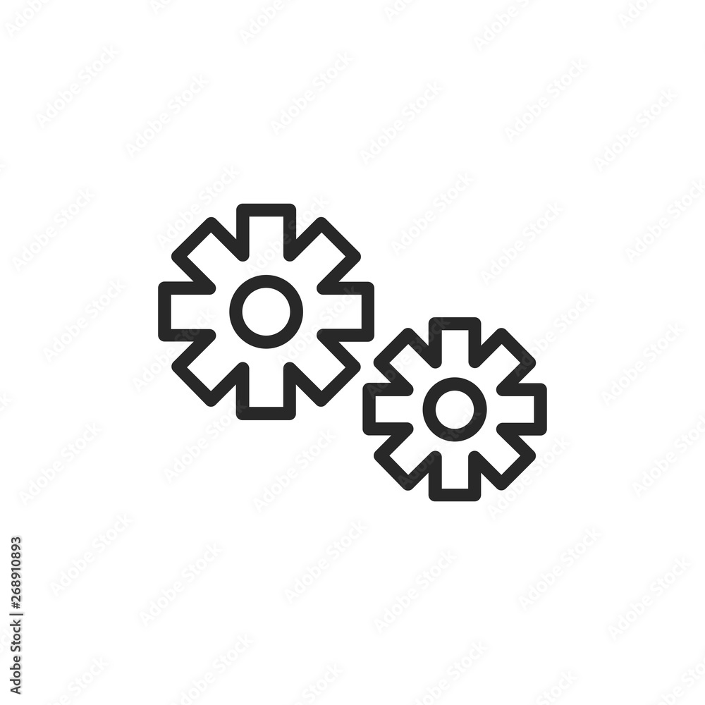 Gears vector icon Gears vector icon