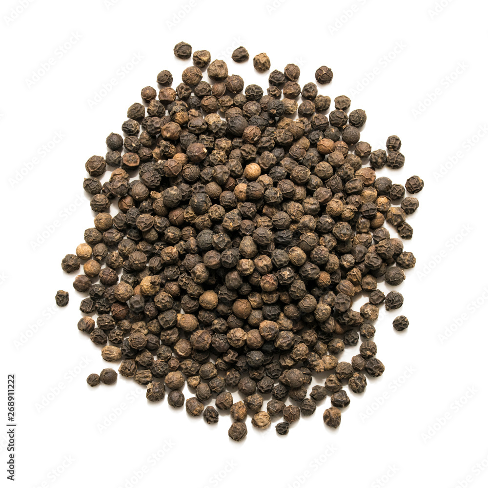 Black pepper isolated on white background Black pepper isolated on white background