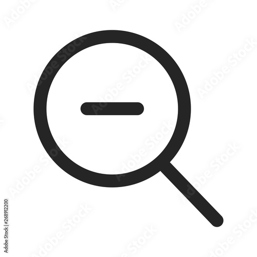 Zoom out vector icon