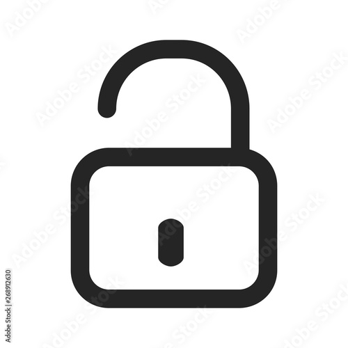 Open padlock icon