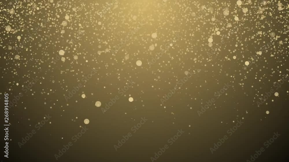 particles on gold background particles on gold background