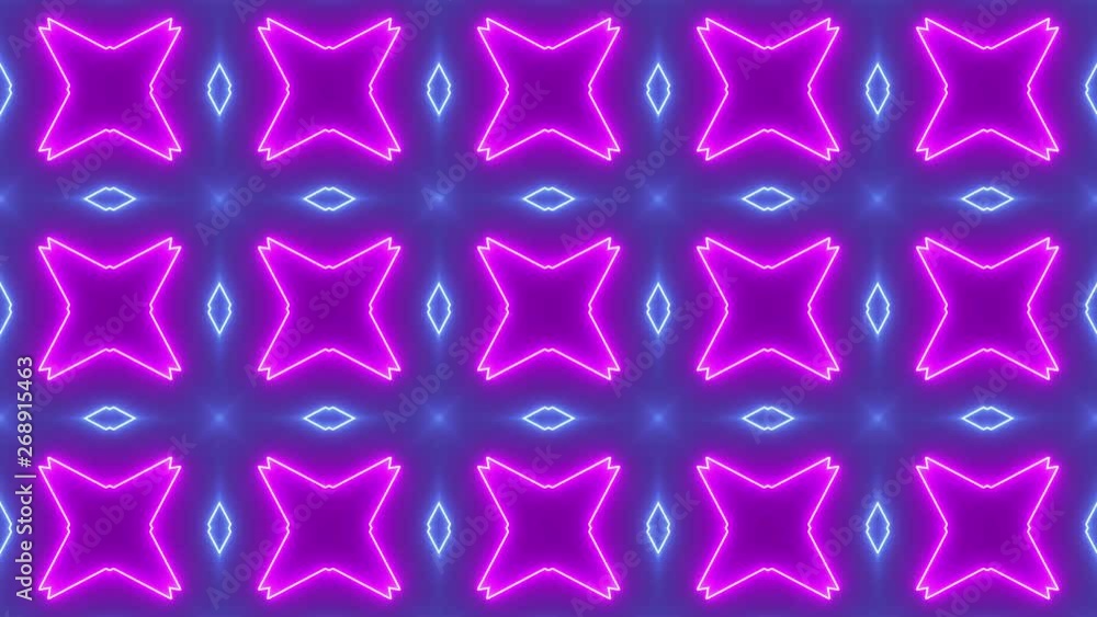 Abstract Neon Star Shape Abstract Led Light Background Abstract Neon Star Shape Abstract Led Light Background