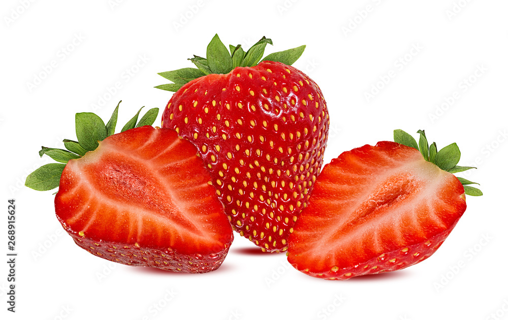Fresh strawberry isolated on white background with clipping path Fresh strawberry isolated on white background with clipping path