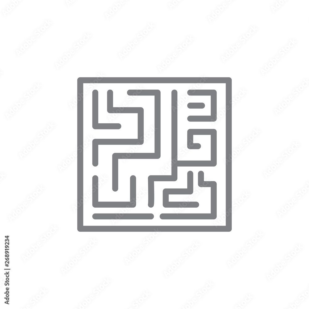 labyrinth icon. Element of myphology icon. Thin line icon for website design and development, app development. Premium icon labyrinth icon. Element of myphology icon. Thin line icon for website design and development, app development. Premium icon