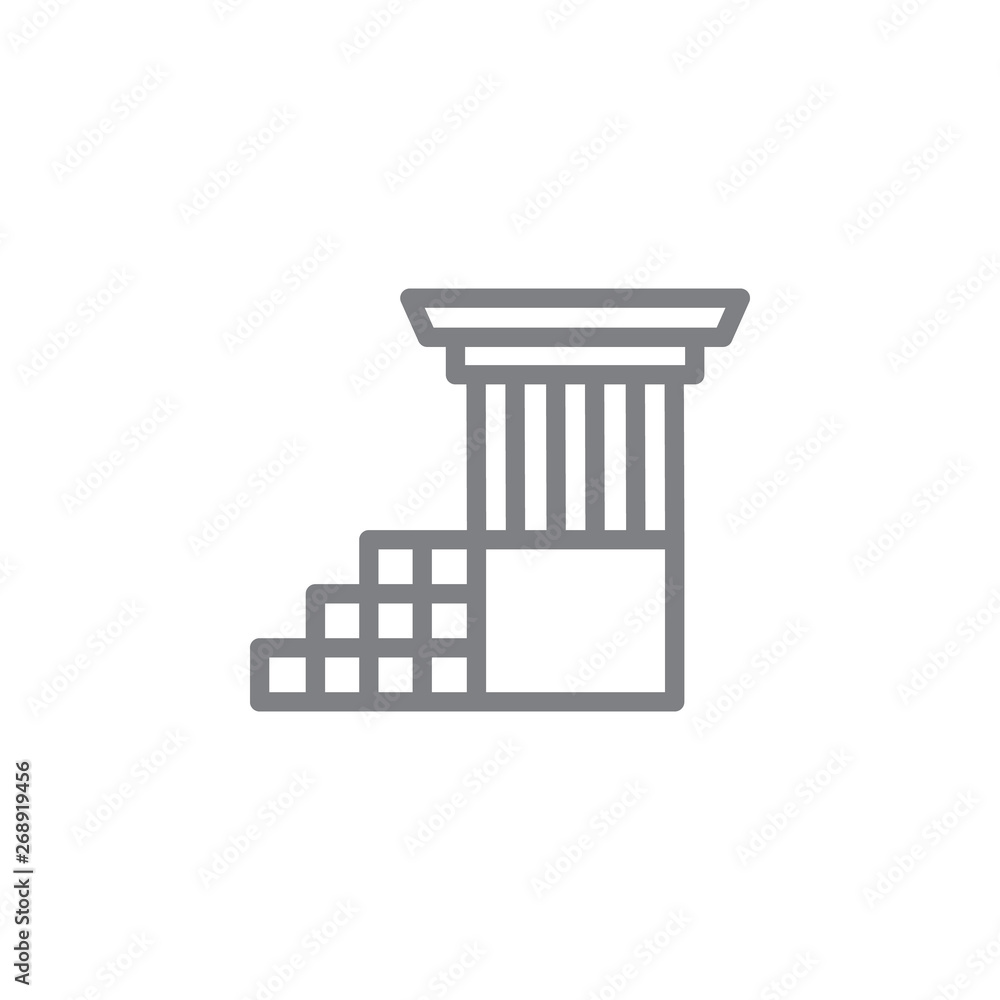 ruins icon. Element of myphology icon. Thin line icon for website design and development, app development. Premium icon ruins icon. Element of myphology icon. Thin line icon for website design and development, app development. Premium icon
