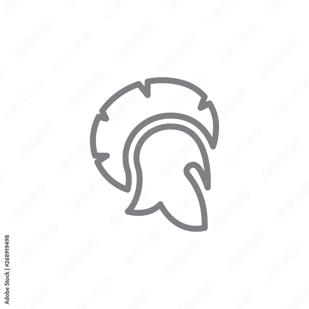 Spartacus, hat icon. Element of myphology icon. Thin line icon for website design and development, app development. Premium icon