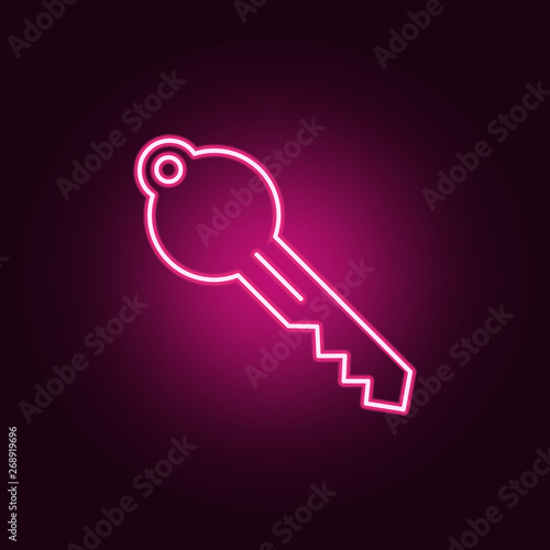 line key neon icon. Elements of Real Estate set. Simple icon for websites, web design, mobile app, info graphics