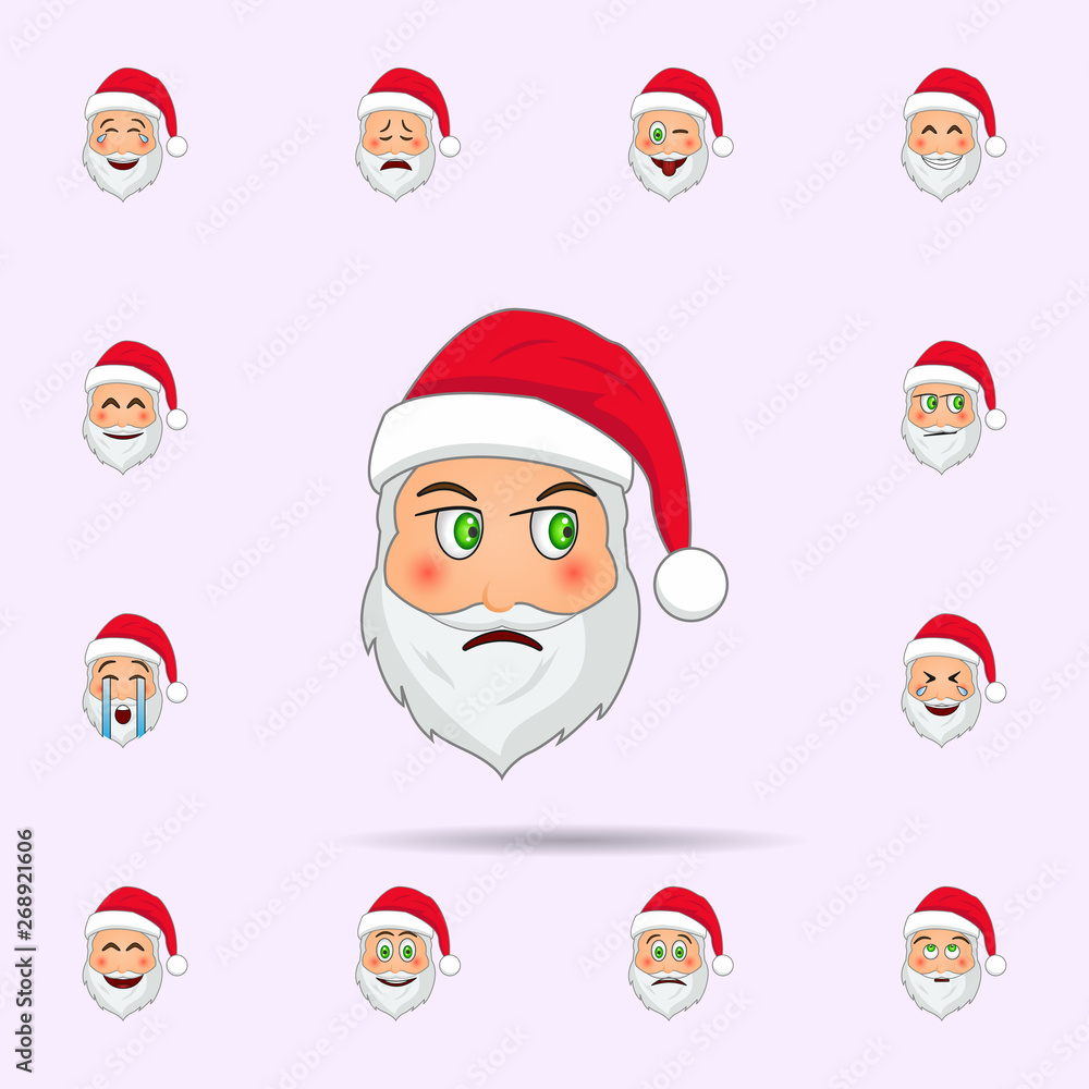 Santa Clause in neutral emoji icon. Santa claus Emoji icons universal set for web and mobile Santa Clause in neutral emoji icon. Santa claus Emoji icons universal set for web and mobile