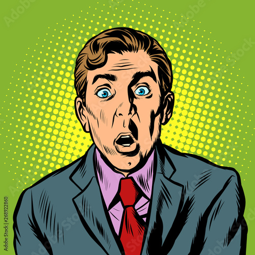 surprised man businessman