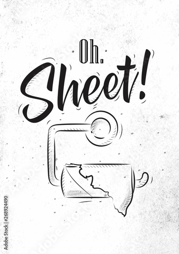 Toilet finish paper graphics