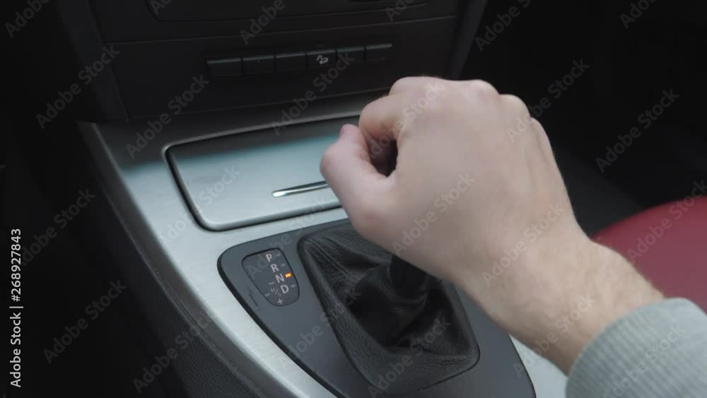 hand switches with an automatic transmission in the car hand switches with an automatic transmission in the car