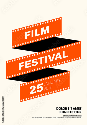 Movie and film poster modern vintage retro style