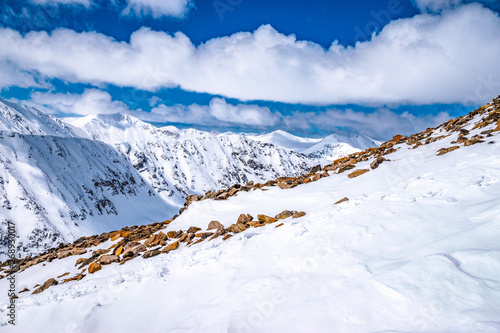 Beautiful Morning Hike Up Quandary Peak in Breckenridge, Colorado photo