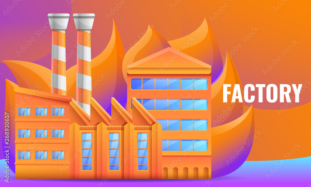 design concept of the factory on an abstract background, vector illustration design concept of the factory on an abstract background, vector illustration