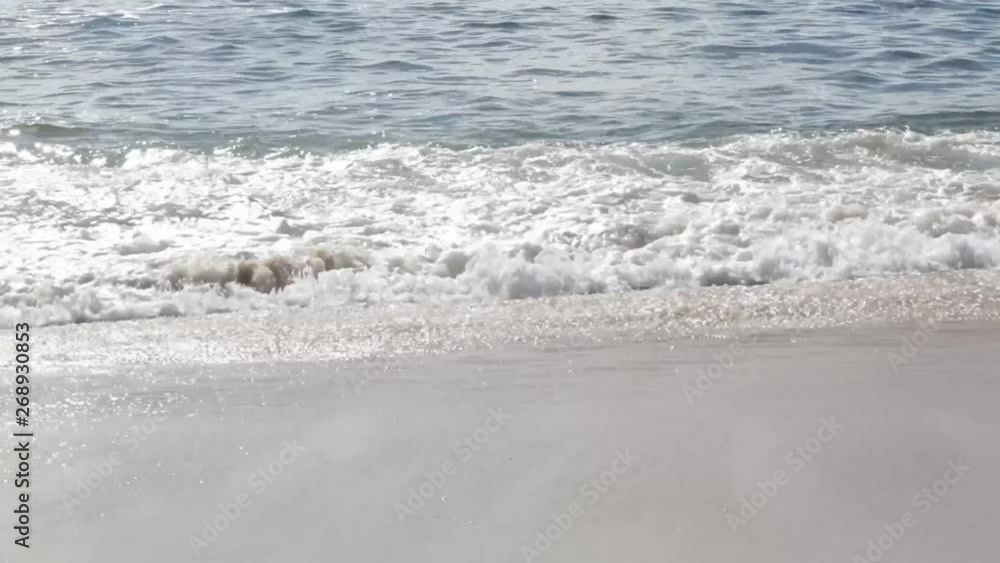 beautiful rio de janeiro beach with waves
