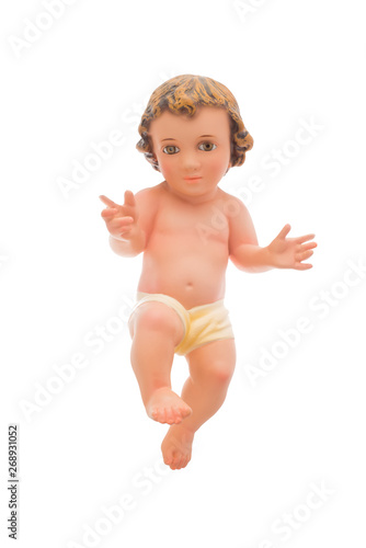 Fotografie, Obraz Baby Jesus isolated on white