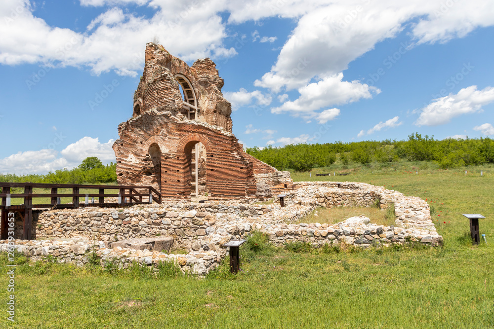 The Red Church - Ruins of early Byzantine Christian basilica near town of Perushtitsa, Plovdiv Region, Bulgaria