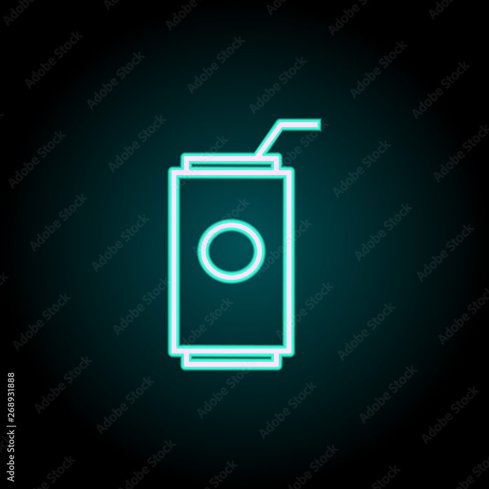 Soda Bank neon icon. Elements of kitchen set. Simple icon for websites, web design, mobile app, info graphics Soda Bank neon icon. Elements of kitchen set. Simple icon for websites, web design, mobile app, info graphics
