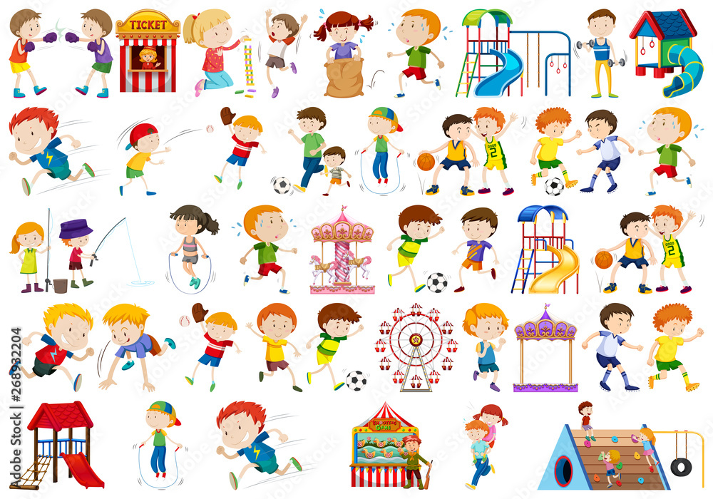 Set of people character Set of people character
