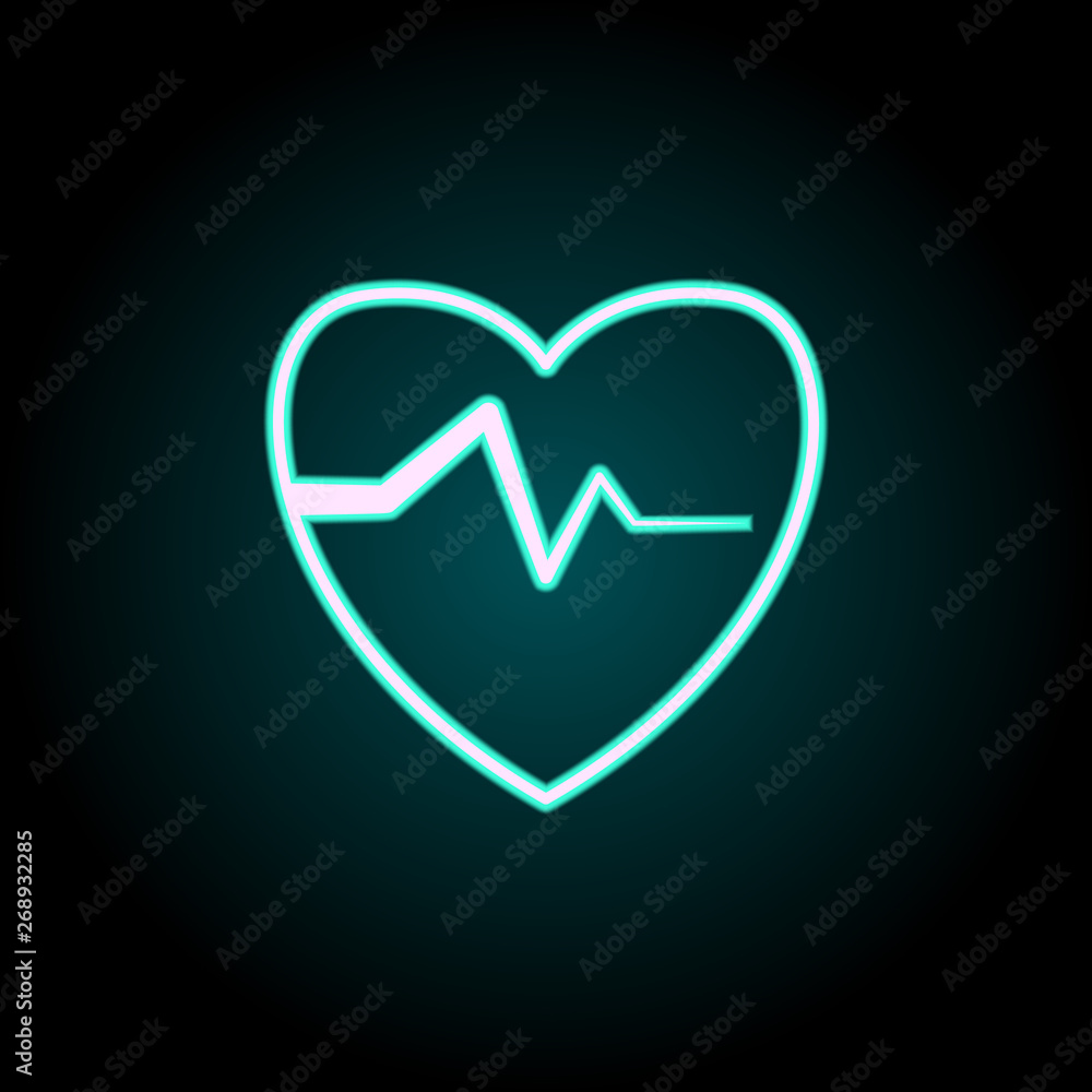 palpitation neon icon. Elements of Insurance set. Simple icon for websites, web design, mobile app, info graphics palpitation neon icon. Elements of Insurance set. Simple icon for websites, web design, mobile app, info graphics