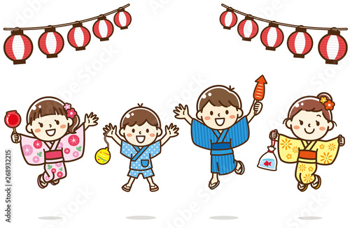 夏祭り　子供