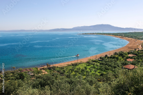 Aegean Sea on a Windy Day. Kadirga Beach, Canakkale / Turkey