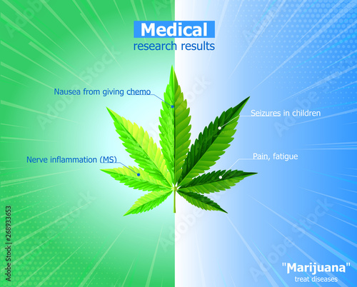 Green cannabis leaf drug marijuana herb Background.